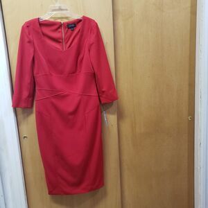 Tahari Arthur S. Levine red dress 
NWT
size 6 
LINED